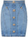 Balmain 4 Btn Denim Short Skirt Clothing