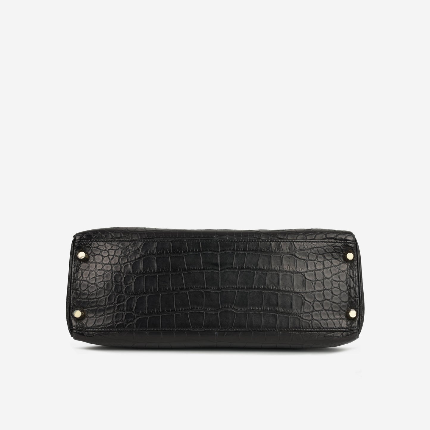 Hermès Kelly 32 – Noir Alligator Mississippiensis | Gold Hardware