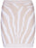 Balmain High Waist Zebra Print Knit Short Skirt