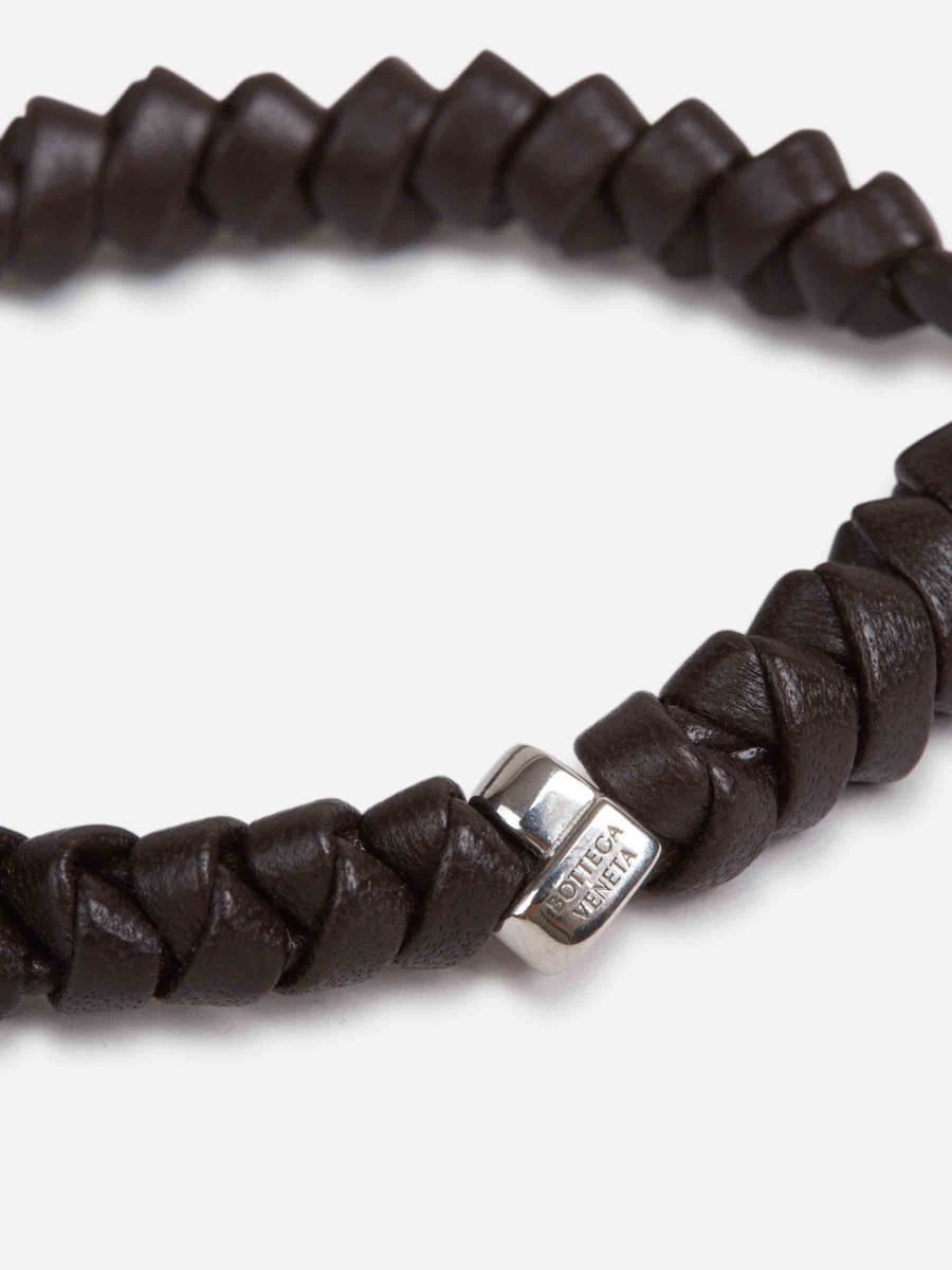 Bottega Veneta Intracciata Leather Bracelet