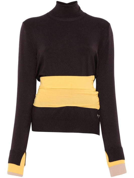 Fendi Wool Turtle-Neck Sweater
