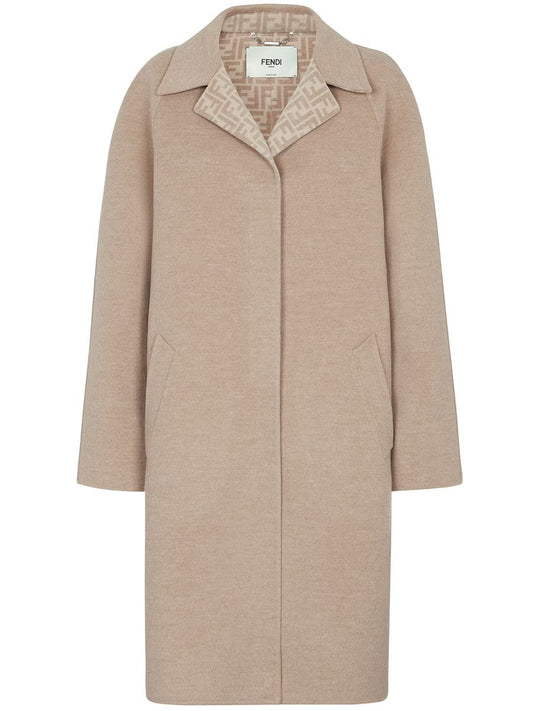 Fendi Double Wool Overcoat Clothing