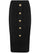 Balmain High Waist Five Button See Through Knit Midi Skirt Clothing