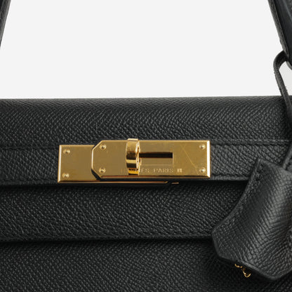 Hermès Kelly 28 Sellier - Noir Epsom | Gold Hardware