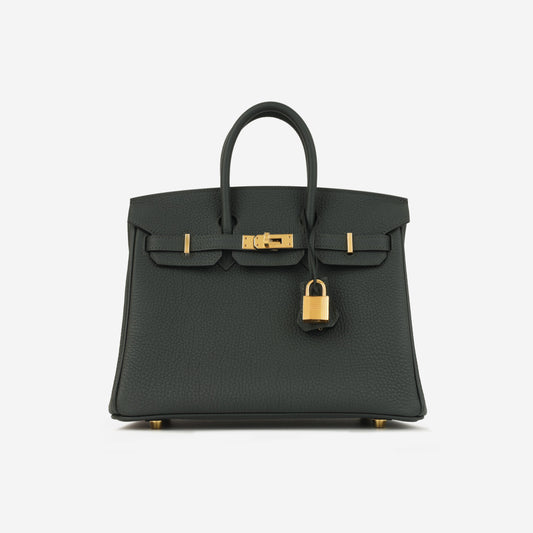 Hermès Birkin 25 - New Vert Fonce Togo | Gold Hardware