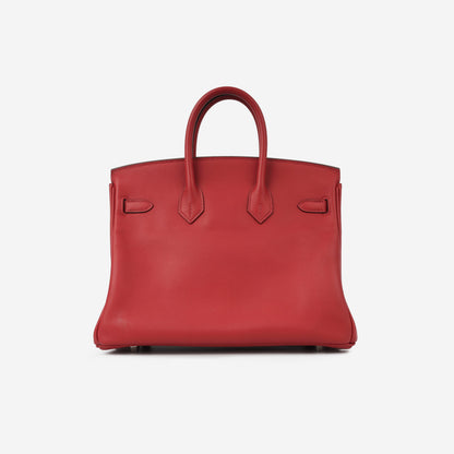 Hermès Birkin 25 - Rouge Piment Swift | Palladium Hardware