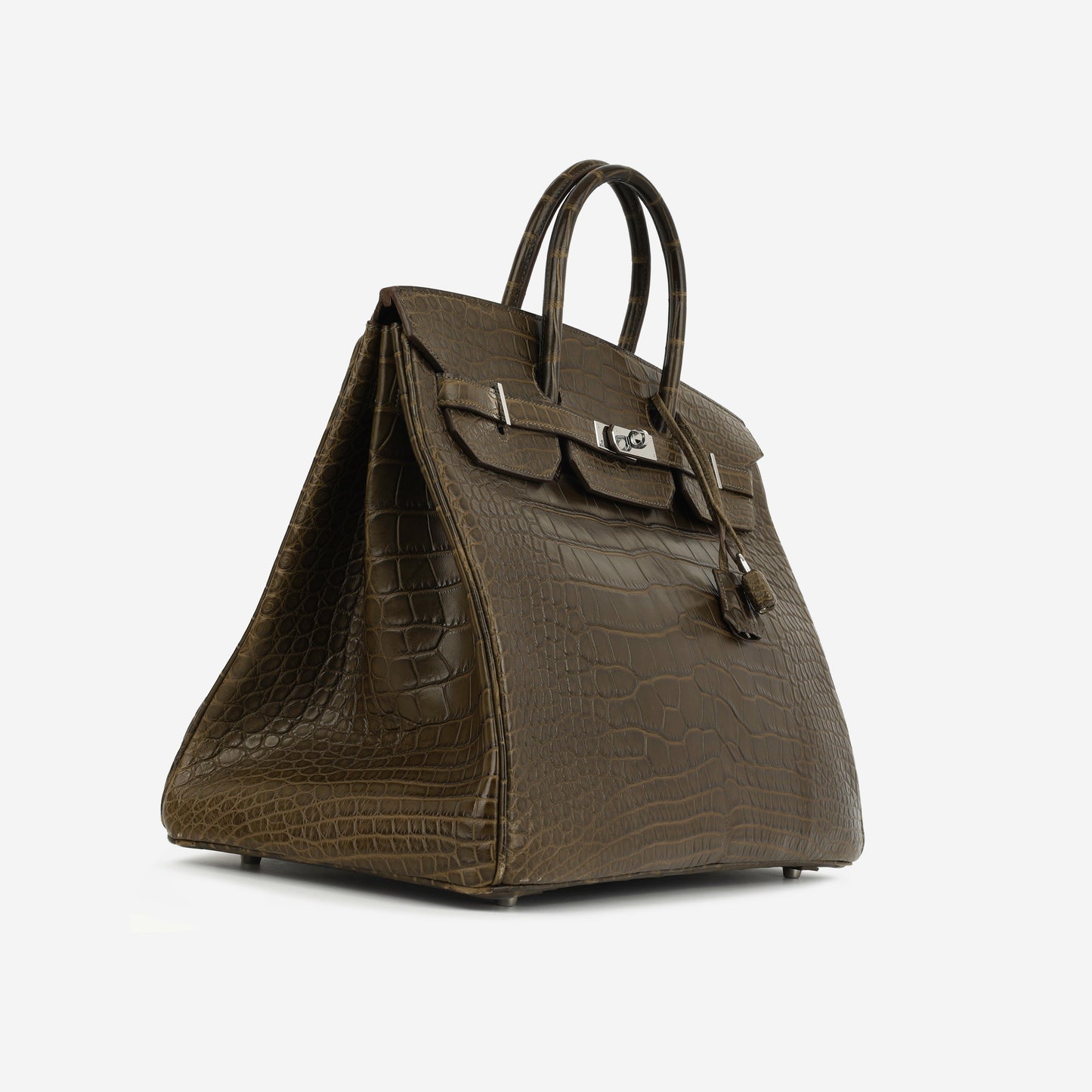 Hermès Birkin 40 - Gris Elephant Alligator Mississippiensis | Palladium Hardware