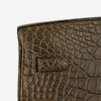 Hermès Birkin 40 - Gris Elephant Alligator Mississippiensis | Palladium Hardware