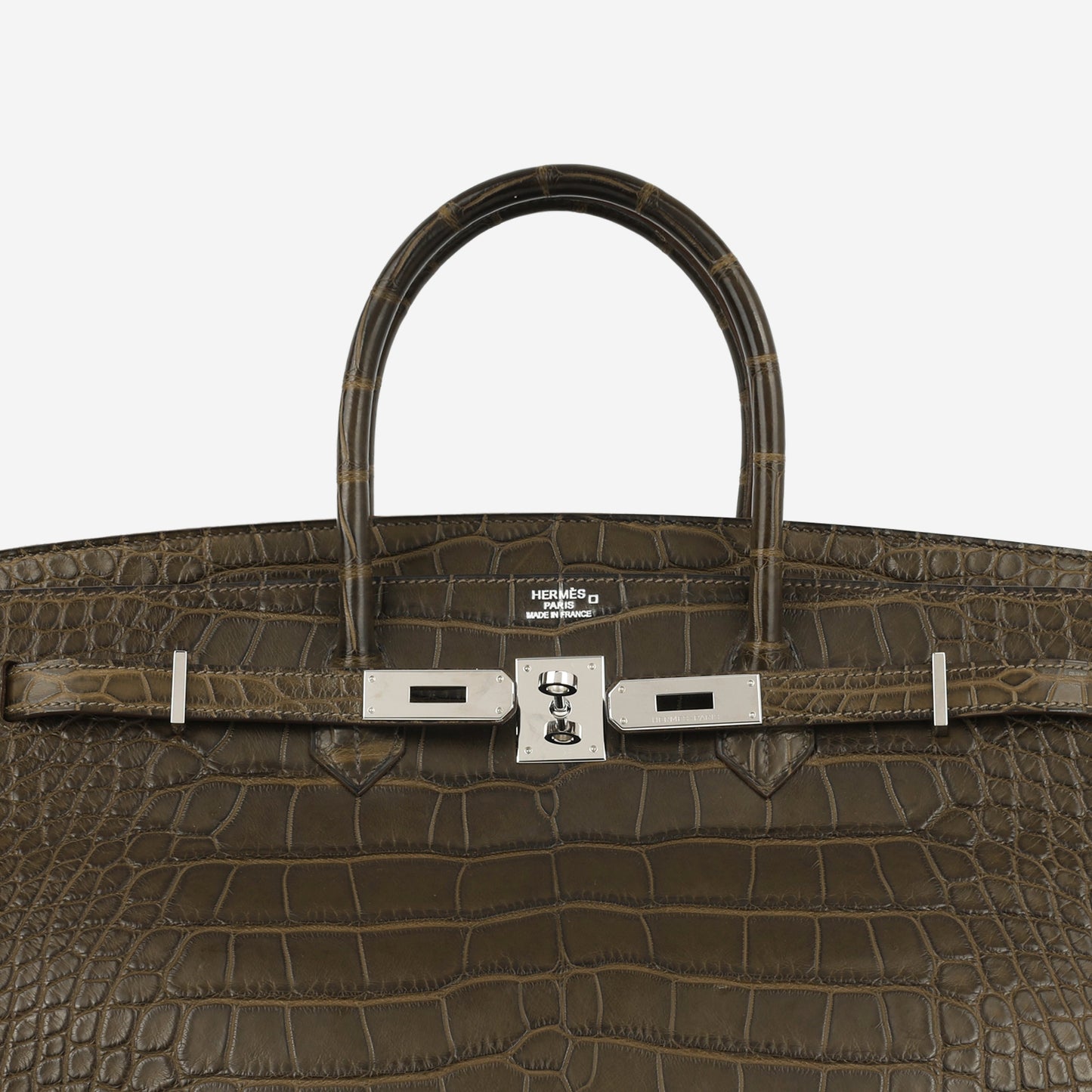 Hermès Birkin 40 - Gris Elephant Alligator Mississippiensis | Palladium Hardware