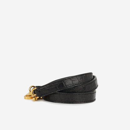 Hermès Kelly 32 – Noir Alligator Mississippiensis | Gold Hardware