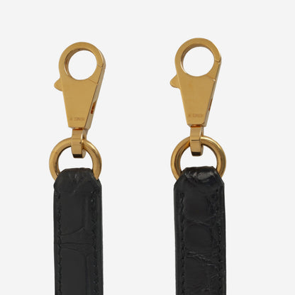 Hermès Kelly 32 – Noir Alligator Mississippiensis | Gold Hardware