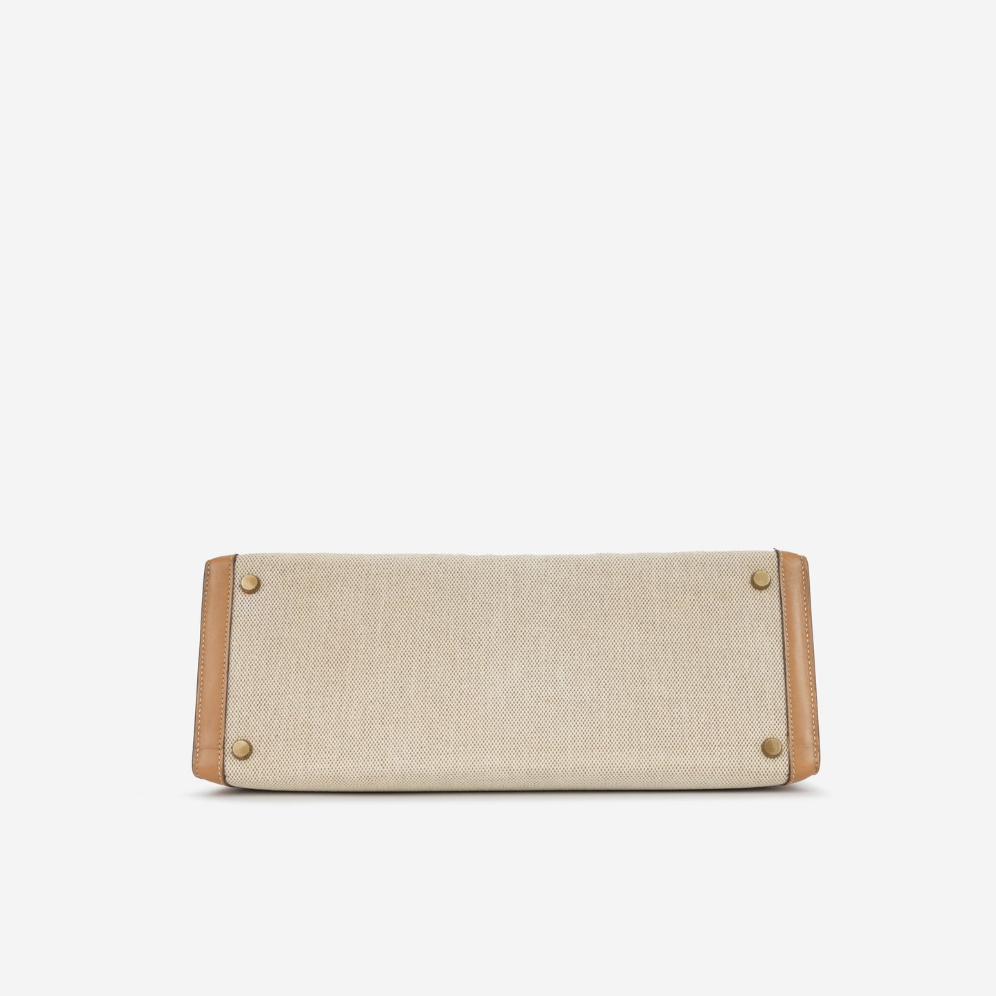 Vintage Kelly 32 - Natural Courchevel / Toile | Gold Hardware