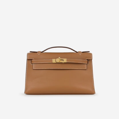 Hermès Kelly Pochette - Gold Swift | Gold Hardware