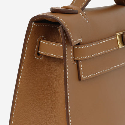 Hermès Kelly Pochette - Gold Swift | Gold Hardware