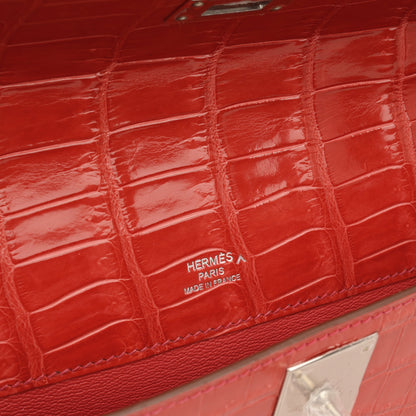 Hermès Kelly Cut - Bougainvillier Crocodile