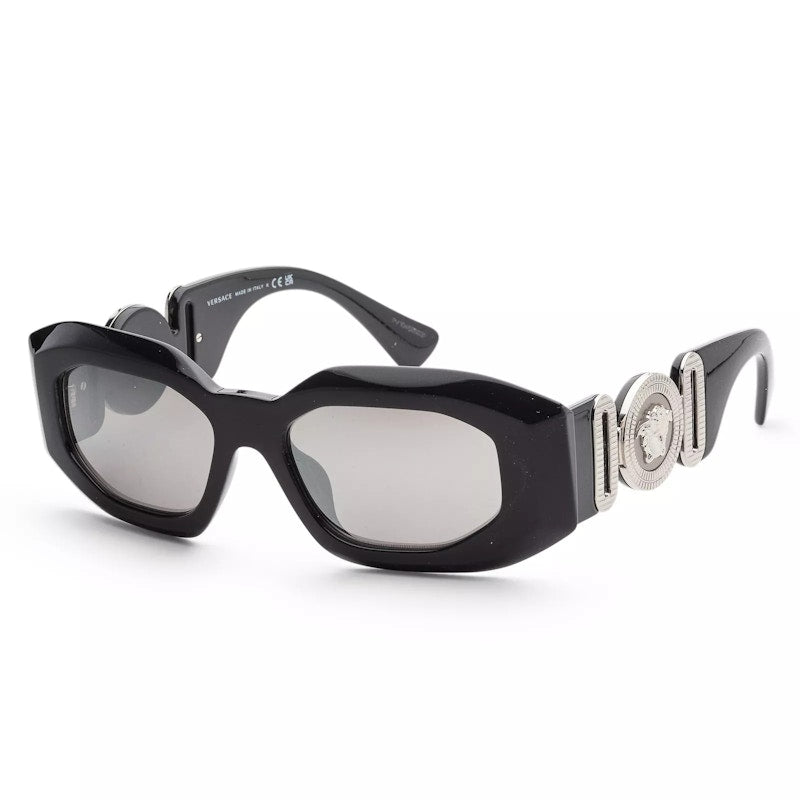 Versace Maxi Medusa Biggie Sunglasses Black/Light Grey Mirror