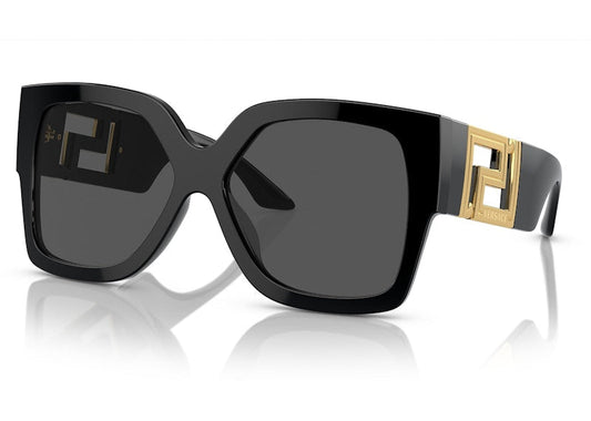 Versace Runway Rectangle Sunglasses Black