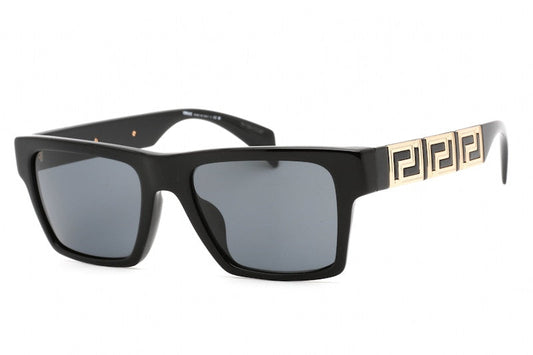 Versace Square Sunglasses Black/Dark Grey