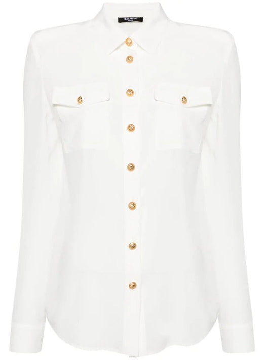Balmain Semitransparent Shirt Clothing