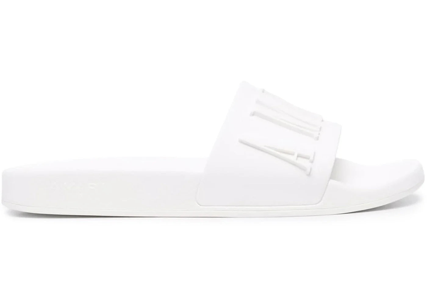 Amiri Pool Slide Debossed White White