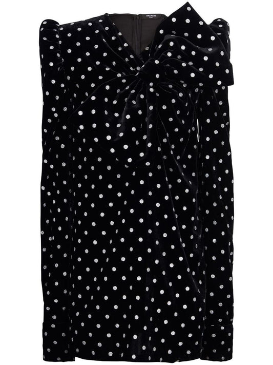 Balmain Maxi Bow Glitter Dots Clothing