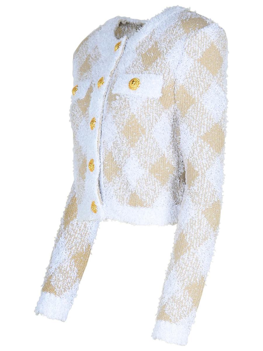 Balmain Beige Polyamide Blend Jacket