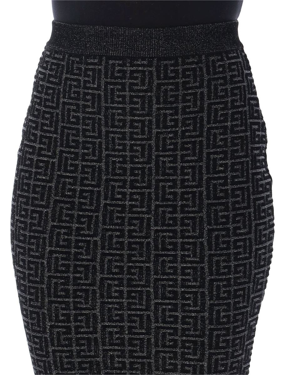 Balmain Monogram 3D Mini Skirt